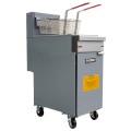 Patriot PT-90C-NG 35-40 lb. Natural Gas Fryer with Stainless Steel Pot 15-1/2"W