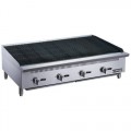 Dukers DCRB48 Countertop Gas Lava Rock Charbroiler