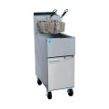 Frymaster ESG35T 35 lb. Liquid Propane High Efficiency Floor Fryer 70,000 BTU with Casters - Slight Imperfections