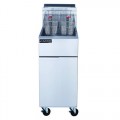 Dukers DCF3-NG 40 lb Natural Gas Floor Model Fryer