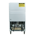 Patriot PT-F4SG-NG Natural Gas Split Tank 37.5 lb. per Tank Floor Fryer with Casters 120,000 BTU
