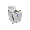 Globe GF30G 30 lb. Natural Gas Countertop Fryer 53,000 BTU 17''W