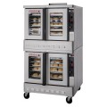 Blodgett ZEPHAIRE-100-G Full Size Double Deck Natural Gas Convection Oven with Casters
