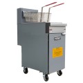 Patriot PT-120C-NG 45-50 lb. Natural Gas Fryer with Stainless Steel Pot 15-1/2"W