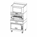 Vulcan VBB1CF Liquid Propane Upright Broiler with Convection Oven Base and Finishing Oven