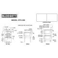 Blodgett DFG-200 DFG Premium Performance Bakery Depth Single Deck Natural Gas Convection Oven with Draft Hood