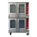 Patriot PTCO-60K-DB Full Size Double Deck Natural Gas Convection Oven with Casters